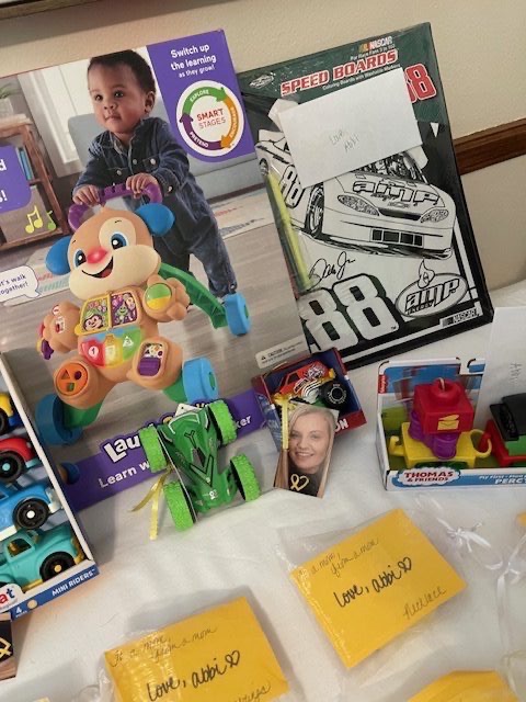Yellow Love Abbi A Legacy of Kindness display board